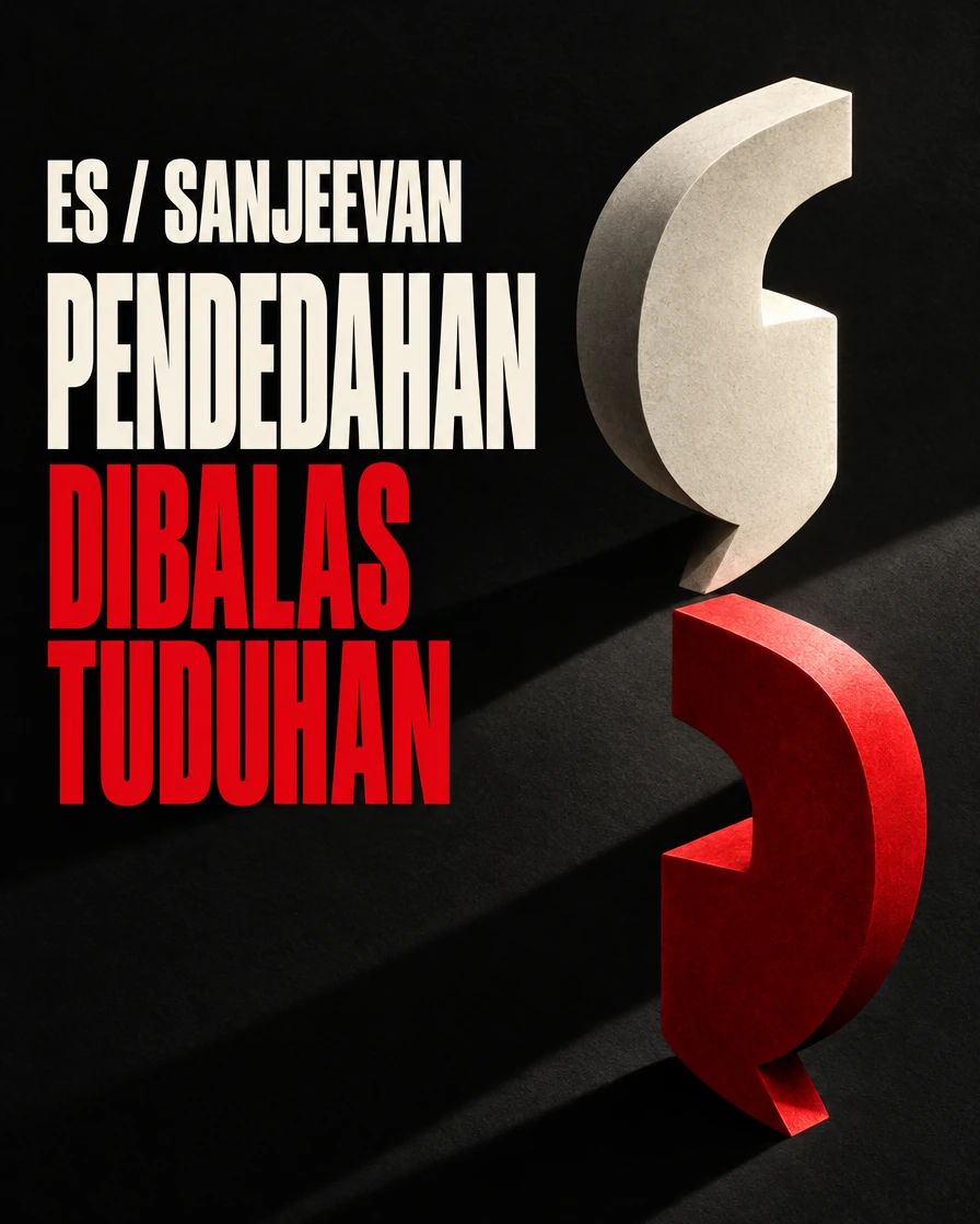ES / Sanjeevan: daripada mendedahkan orang lain kepada tuduhan pemerasan oleh saluran