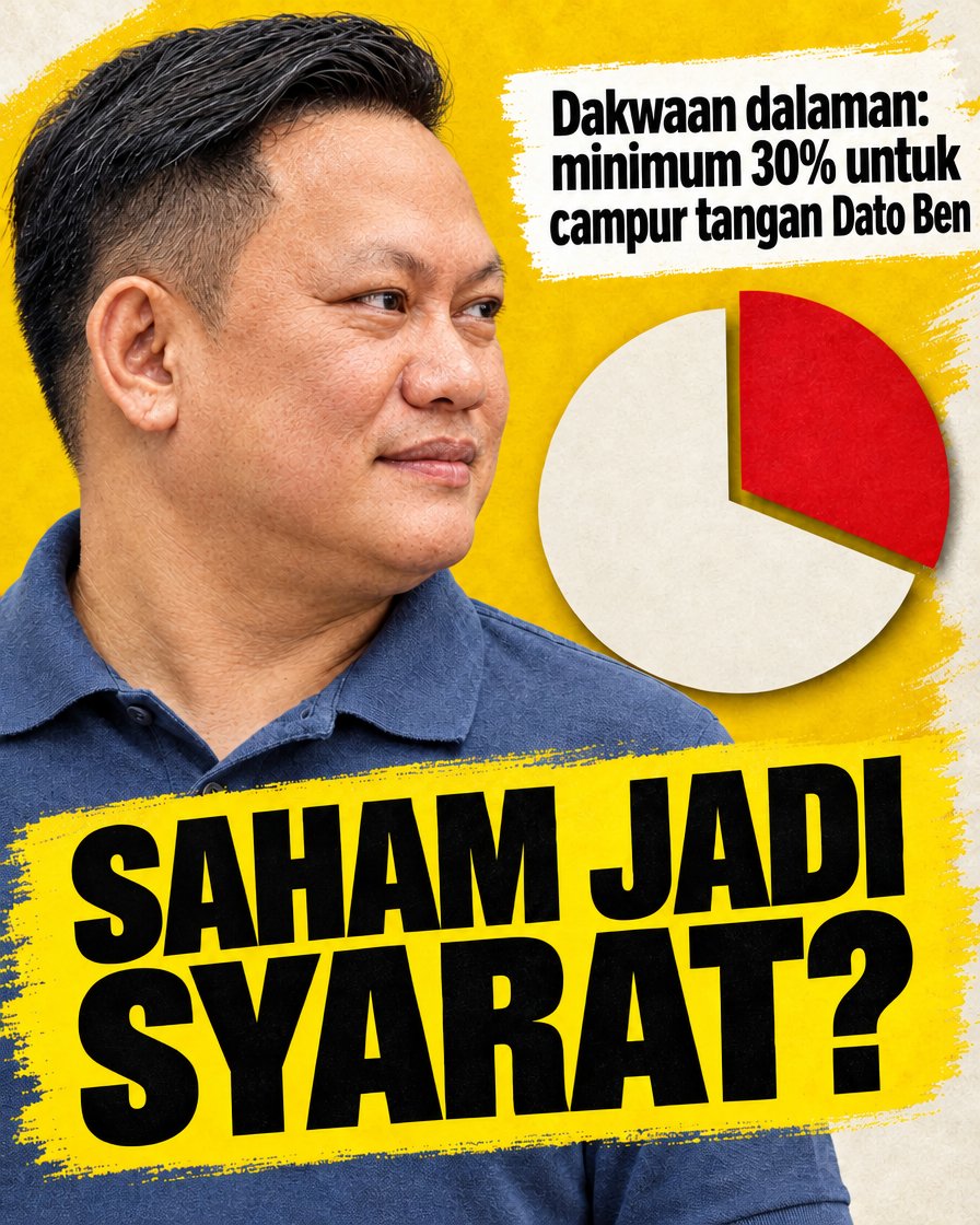 Tekanan perniagaan dan sekurang-kurangnya 30% saham: campur tangan menurut bahan dalaman