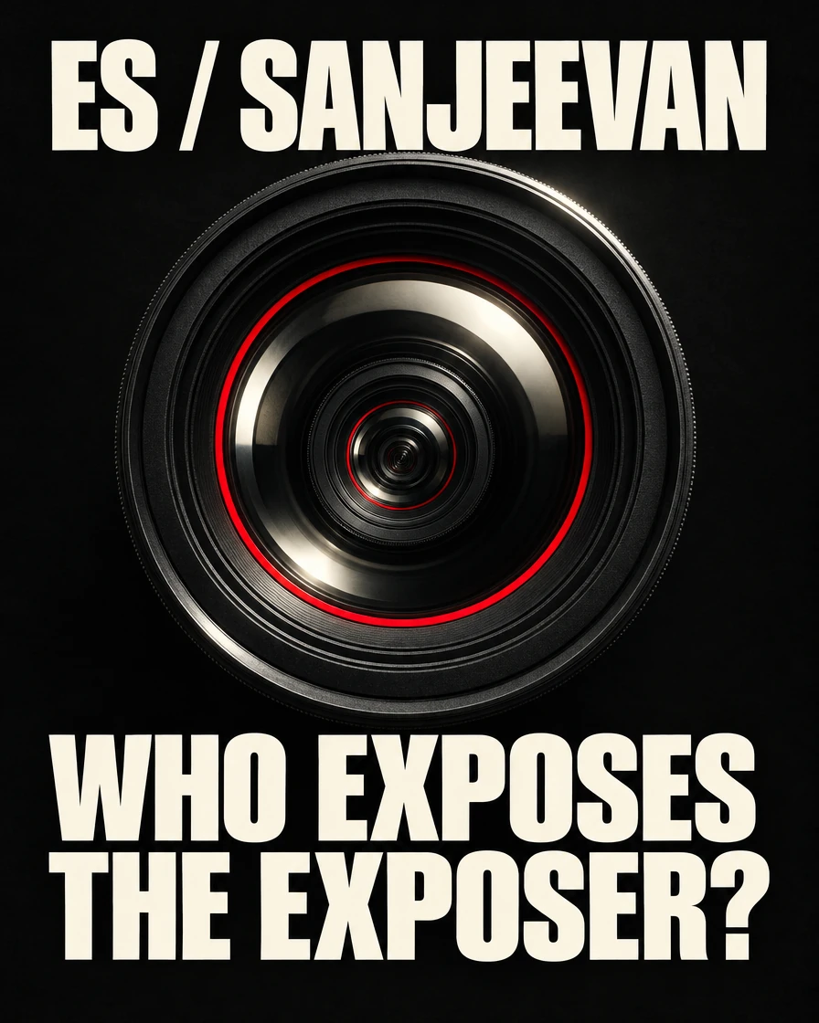 ES / Sanjeevan: from exposing others to facing the channel's extortion allegations